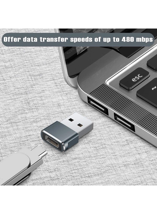 Basesailor محول USB إلى USB C حزمة 2، محول شاحن USB C أنثوي إلى A ذكر لنظام Apple Watch Ultra iWatch 7 8 SE، iPhone 14 13 12 11 Plus Pro Max Mini، AirPods، iPad Air، Samsung Galaxy S23 S22 - Image 4