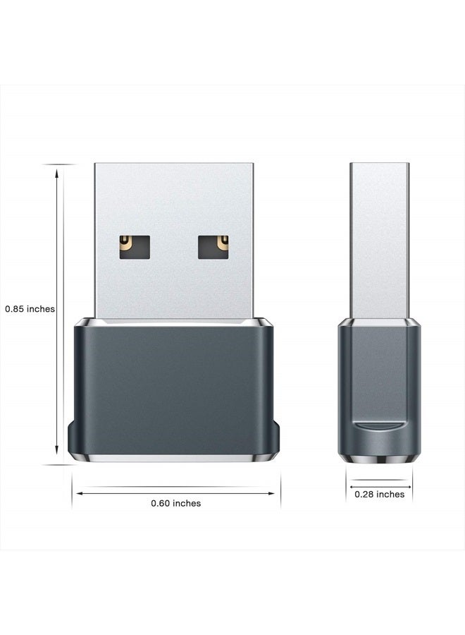 Basesailor محول USB إلى USB C حزمة 2، محول شاحن USB C أنثوي إلى A ذكر لنظام Apple Watch Ultra iWatch 7 8 SE، iPhone 14 13 12 11 Plus Pro Max Mini، AirPods، iPad Air، Samsung Galaxy S23 S22 - Image 2
