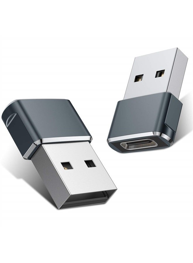 Basesailor محول USB إلى USB C حزمة 2، محول شاحن USB C أنثوي إلى A ذكر لنظام Apple Watch Ultra iWatch 7 8 SE، iPhone 14 13 12 11 Plus Pro Max Mini، AirPods، iPad Air، Samsung Galaxy S23 S22 - Image 1