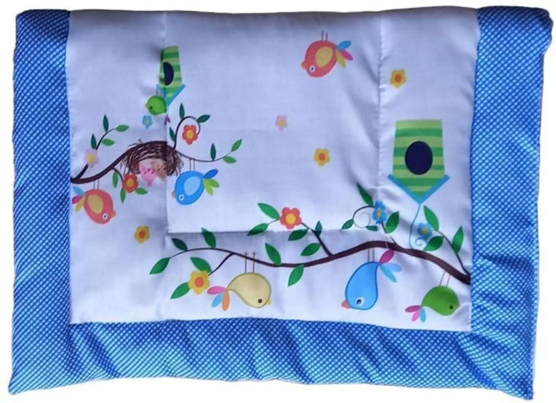 SmallBerry™ Combo Newborn Baby Pom Pom Cotton Baby Bed | Godari | Cradle Bed | Crib Sheet | Changing Mat Baby Godadi | Godari | Bedding Set | Mattress_Pack of 2 - Image 2