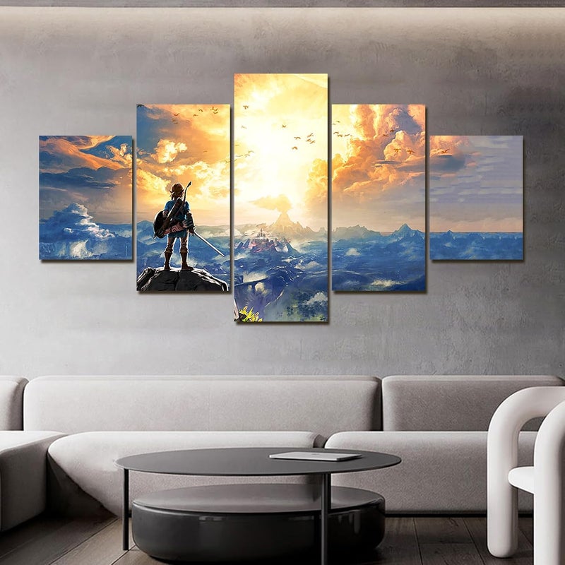 KAIWALK Breath of The Wild Poster Video Game HD Print on Canvas Painting Wall Art for Living Room Decor Boy Gift (With Frame) - Image 4