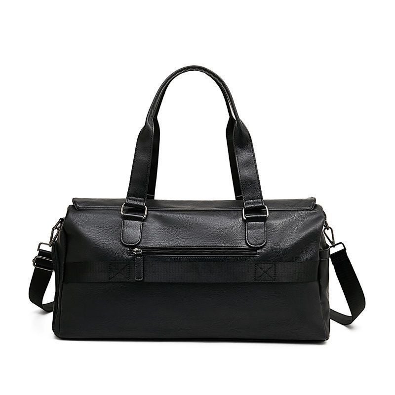 Genuine Leather Travel Bag For Men, Large Capacity, Lightweight Portable Carry-On Boarding Bag, Shoulder Crossbody Bag, Waterproof With Shoe Compartment Yq - Image 5