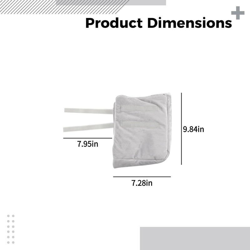 Pillow for Heel Support: Ultra-Soft Fabric, Bed Sore Prevention, Adjustable, Thick Filling - Image 3