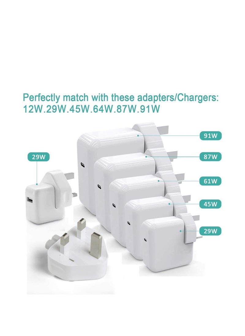 Ntech Ntech Wall AC Detachable Electrical UK Plug Duck Head for Apple iPad iPhone USB Charger MacBook Power Adapter  - Image 2