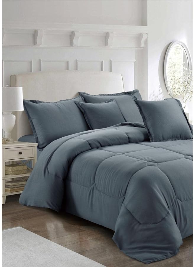 إيروريكس طقم لحاف متوسط الحشوة مقاس مفرد مكون من 4 قطع من - Image 2