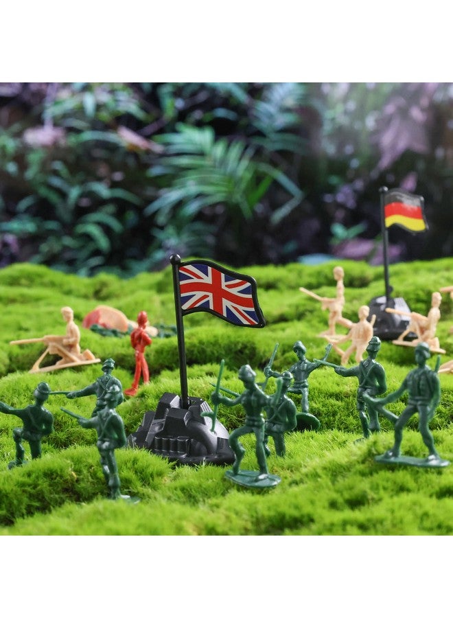 3 otters مجموعة جنود اللعب 300 قطعة من 3 قنادس، شخصيات رجال الجيش، ألعاب عسكرية للأولاد، هدايا عيد ميلاد للأطفال، 3 ألوان - Image 4