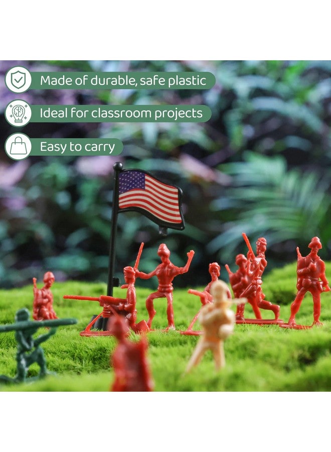 3 otters مجموعة جنود اللعب 300 قطعة من 3 قنادس، شخصيات رجال الجيش، ألعاب عسكرية للأولاد، هدايا عيد ميلاد للأطفال، 3 ألوان - Image 3