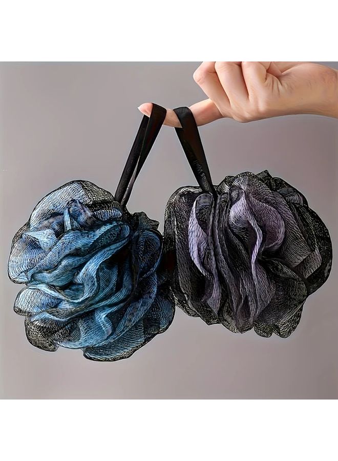 Green Unscented Gentle Scrubbing Bath Sponge With Mesh Pad And Bath Foam - Image 3