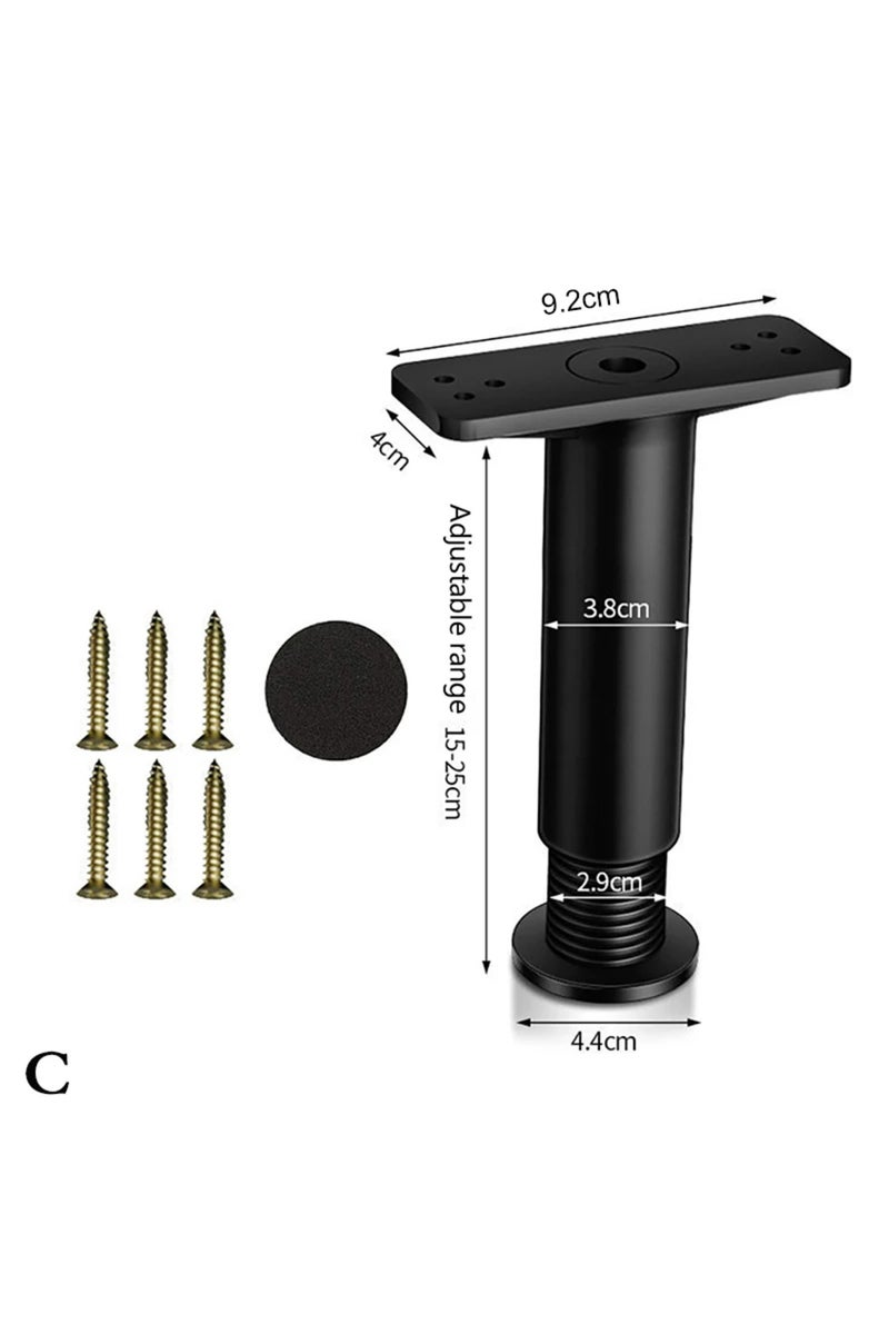 15-25cm Beam support foot telescopic adjustable bed strengthened plastic furniture feet sofa feet be
