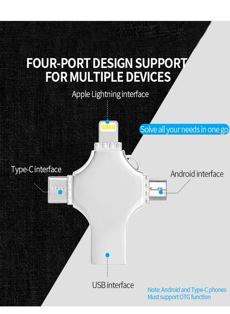 Flash Drive for iPhone 1tb, Photo Stick USB Flash Drive 1000GB Memory Stick USB 3.0 High Speed Thumb Drives Portable Jump Drive Storage Device External Storage for Smartphone/Laptop/PC/Android - Image 4