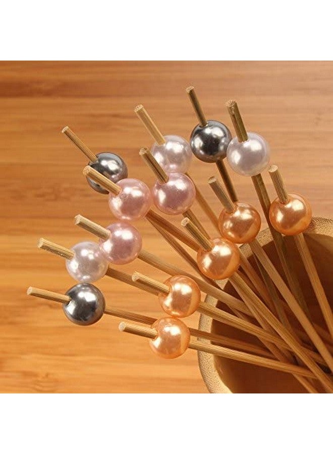 Adaamya® - 300 Pcs - Cocktail Picks Cocktail Sticks, Toothpicks Fruit Garnish Sticks, Bamboo Toothpicks Party Supplies (Mix Colors) (300) - Image 4