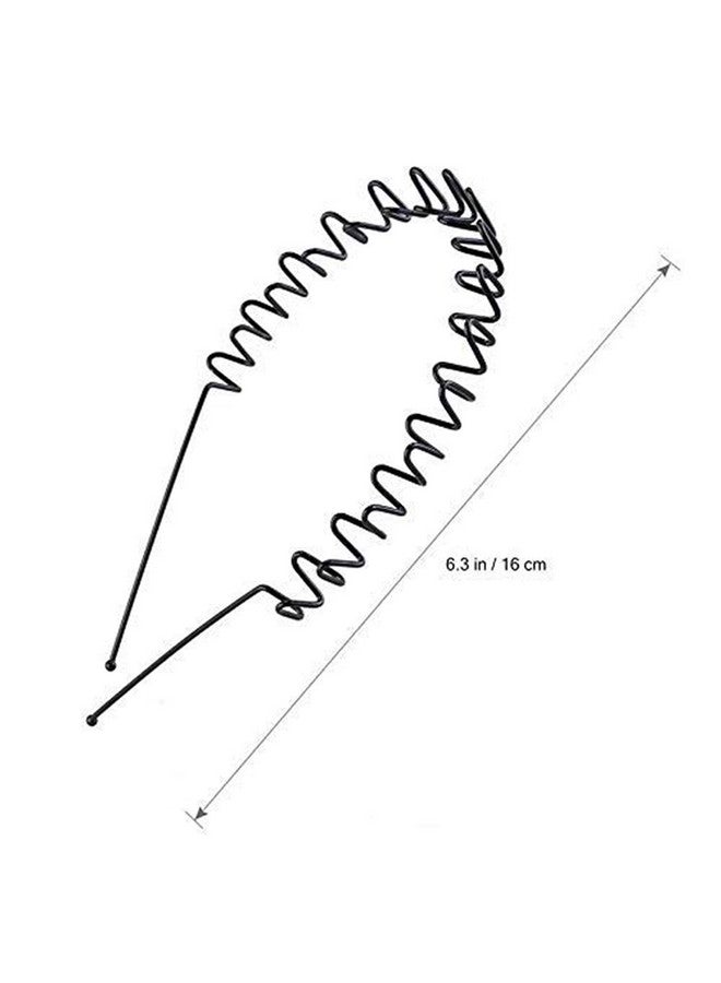 BIRDWARE Simplified Metal Zig Zag Hair Band for Unisex, 15x14 cm - Black - Image 4