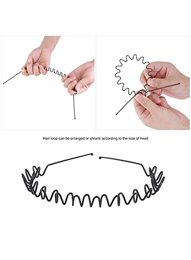 BIRDWARE Simplified Metal Zig Zag Hair Band for Unisex, 15x14 cm - Black - Image 3