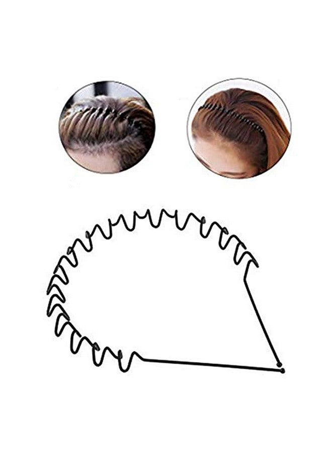 BIRDWARE Simplified Metal Zig Zag Hair Band for Unisex, 15x14 cm - Black - Image 2