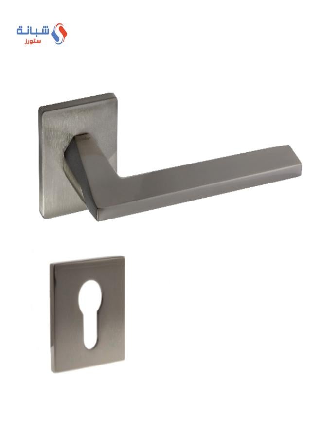 Doganlar Doganlar Terra Turkish Rosette Cylinder Door Handle Set – Satin  - Image 1