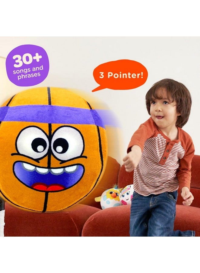 Move2Play موف2بلاي، لعبة تفاعلية مضحكة مع موسيقى وتأثيرات صوتية | هدية عيد ميلاد للصبي والبنت | كرة للأطفال والرضع | داخلية/خارجية | 1، 2، 3+ سنوات (كرة قدم) (كرة سلة) - Image 2