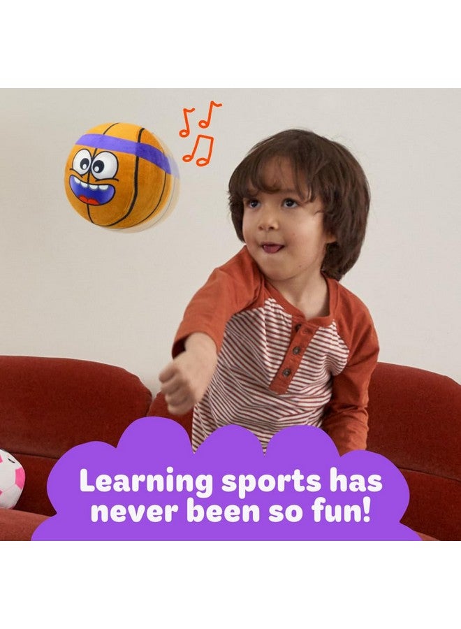 Move2Play موف2بلاي، لعبة تفاعلية مضحكة مع موسيقى وتأثيرات صوتية | هدية عيد ميلاد للصبي والبنت | كرة للأطفال والرضع | داخلية/خارجية | 1، 2، 3+ سنوات (كرة قدم) (كرة سلة) - Image 5
