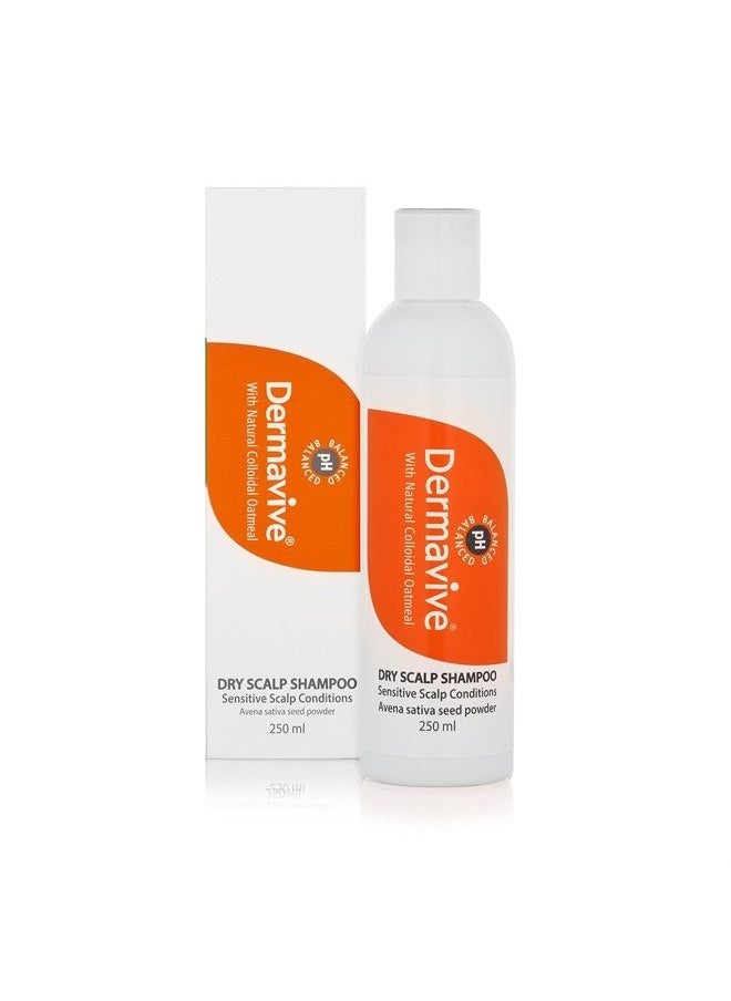 Dermavive - Dry Scalp Shampoo, Dandruff Control, Hydrating and Moisturizing Shampoo for Dry Sensitive Scalp, 250ml (Pack of 1) - Image 1