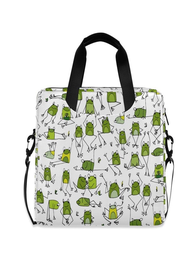 susiyo Laptop Bag Funny Frogs Sketch Briefcases Messenger Shoulder Bags for 15.6 inch Laptop or Tablet - Image 1