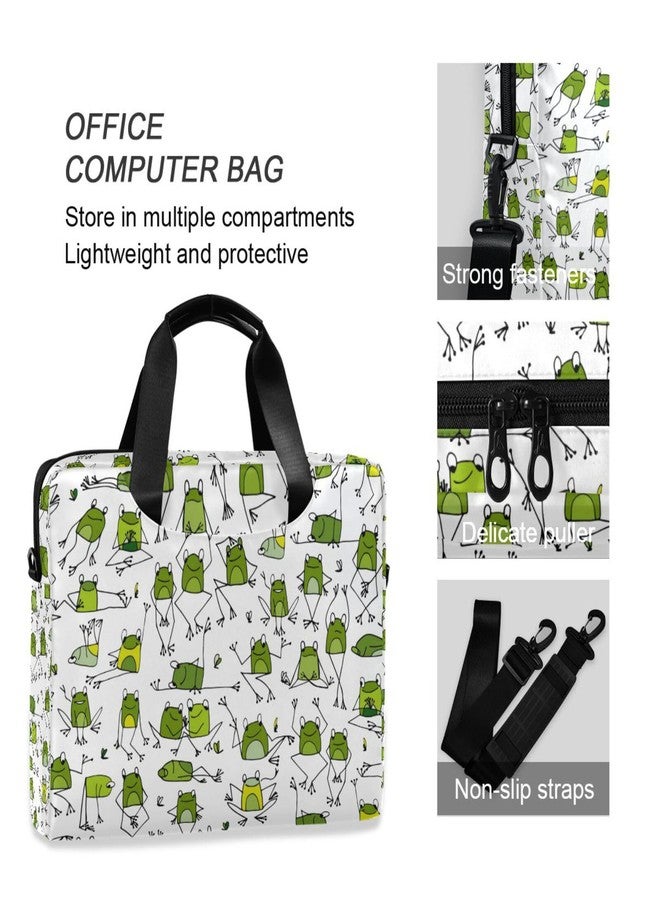 susiyo Laptop Bag Funny Frogs Sketch Briefcases Messenger Shoulder Bags for 15.6 inch Laptop or Tablet - Image 4