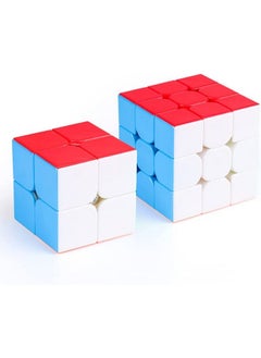 D ETERNAL All Ages Moyu Speed Cube Combo Set Of 2X2 And 3X3 High Speed Stickerless Cube Puzzle Game Toy  - Image 1