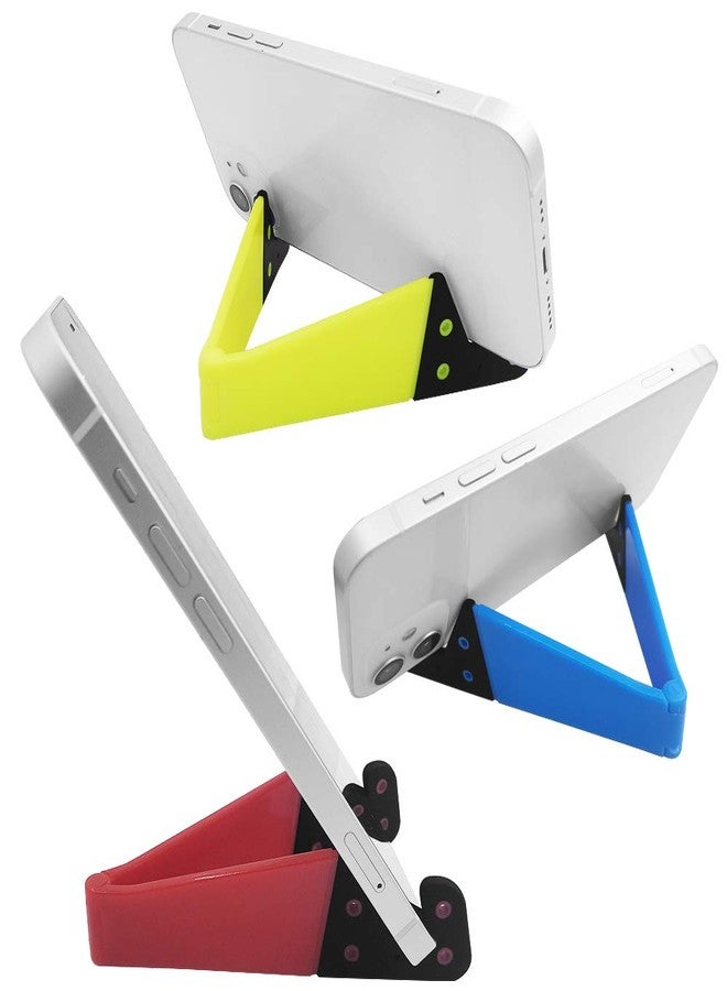 SourceTon 8 PCS Universal Pocket-Sized Colorful Portable Foldable V Model Mobile Phone Holder, Desktop Stand Mount Holder Cradle Compatible with iPads,Tablets,E-Readers,Cellphones, Kindles, Pack of 8 - Image 3