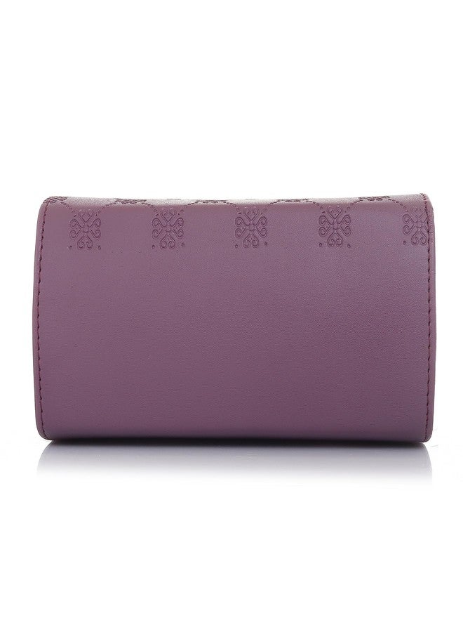 ROSS BROWN PU Synthetic Leather Women's Mini Satchel Bag | Ladies Purse Handbag- Mini (Purple) - Image 5