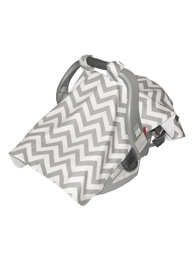 Jolly Jumper Infant Car Seat Veil, Chevron Grey, One Size - Image 1