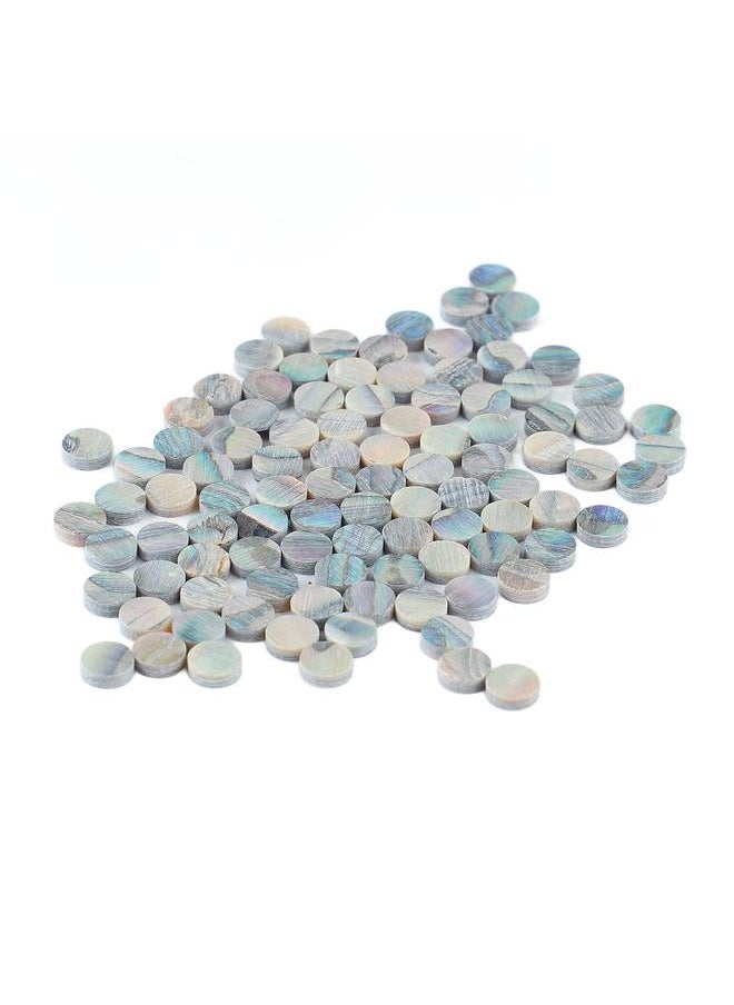 Thoraya - 100Pcs Fretboard Dots Natural Abalone Shell Bright Color Round Guitar Inlay Dots for Ukulele Banjo - Image 1