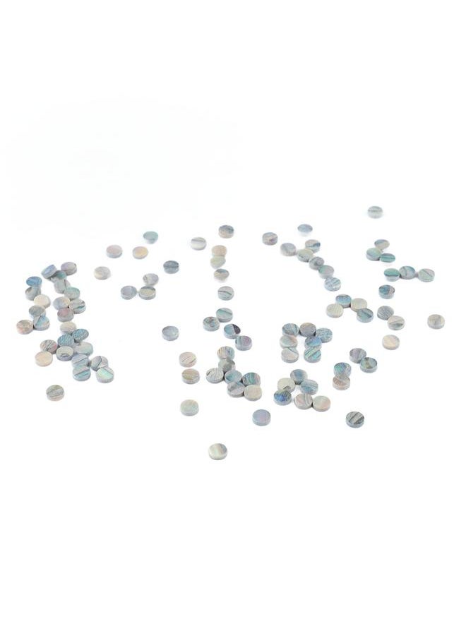 Thoraya - 100Pcs Fretboard Dots Natural Abalone Shell Bright Color Round Guitar Inlay Dots for Ukulele Banjo - Image 1