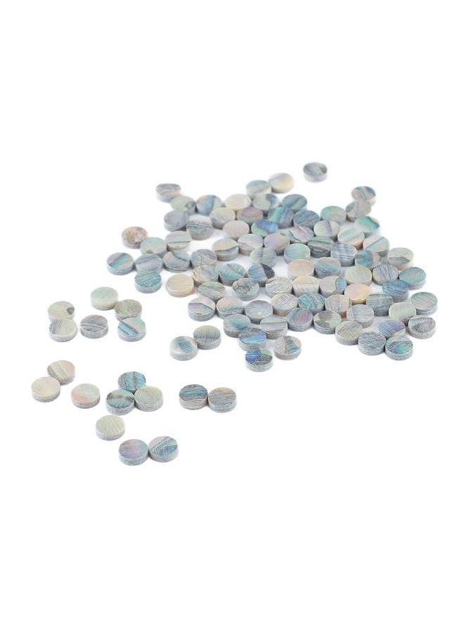 Thoraya - 100Pcs Fretboard Dots Natural Abalone Shell Bright Color Round Guitar Inlay Dots for Ukulele Banjo - Image 1