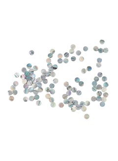 100Pcs Fretboard Dots Natural Abalone Shell Bright Color Round Guitar Inlay Dots for Ukulele Banjo