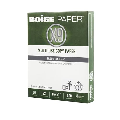 Boise X-9 Multipurpose Paper, 92 Bright, 8 1/2" x 11" Letter Size, 20 lb, 500 Sheets Ream - Image 3