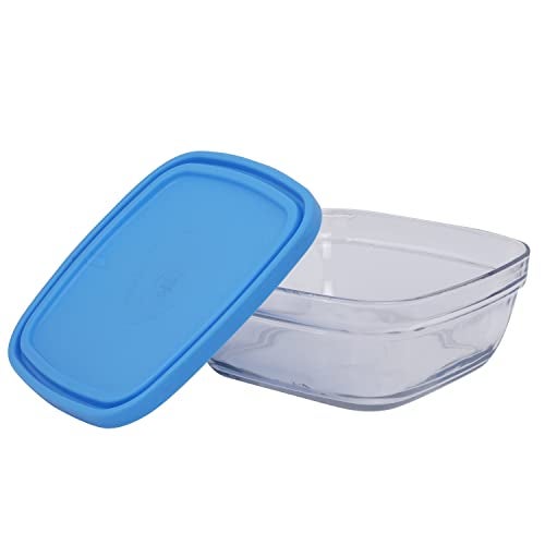 Duralex Freshbox Clear Square With Blue Lid 1.15 ltr Pack of 2 - Image 4