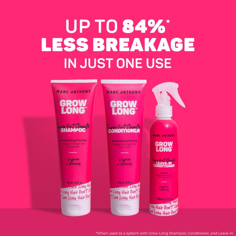 Marc Anthony Strengthening Conditioner, Grow Long - Anti-Frizz, Anti-Breakage & Nourishing Formula For Split Ends, & Hair Growth - Biotin, Vitamin E, Caffeine & Ginseng for Dry & Damaged Hair - Image 4