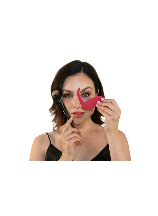 revobeard Contour Stencil By Revo Makeup Kit Brushes Set Eyebrow Pencil Tint Shapernose Contour Palette Kit Organizer Tool Contouring Cheeks & Nose Use W/Foundation Beauty Sponge Bronzer Blush Powder - Image 5