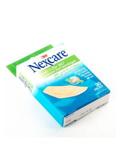 Nexcare ضمادات 3M Soft 'N' Flex ذات الملمس الطبيعي - 30 قطعة  - Image 3
