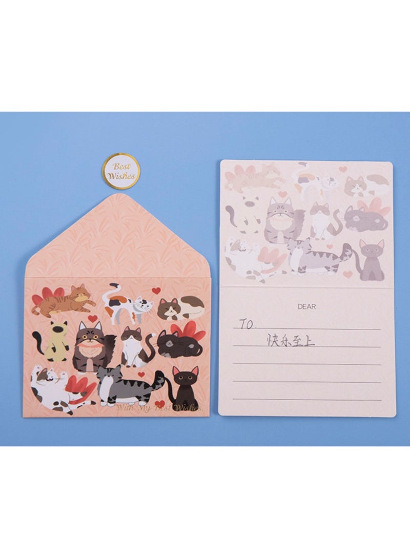 Cat Paradise Packaging Set - Large 34x27x14cm ( with shredded paper, greeting cards, gift box & Gift bag) - Image 3