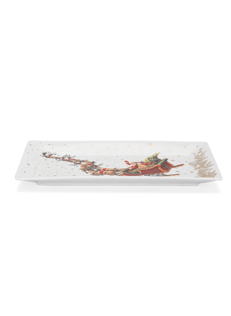 Fissman Rectangular Plate 25.5cm, Christmas Holiday Season Collection Dinnerware