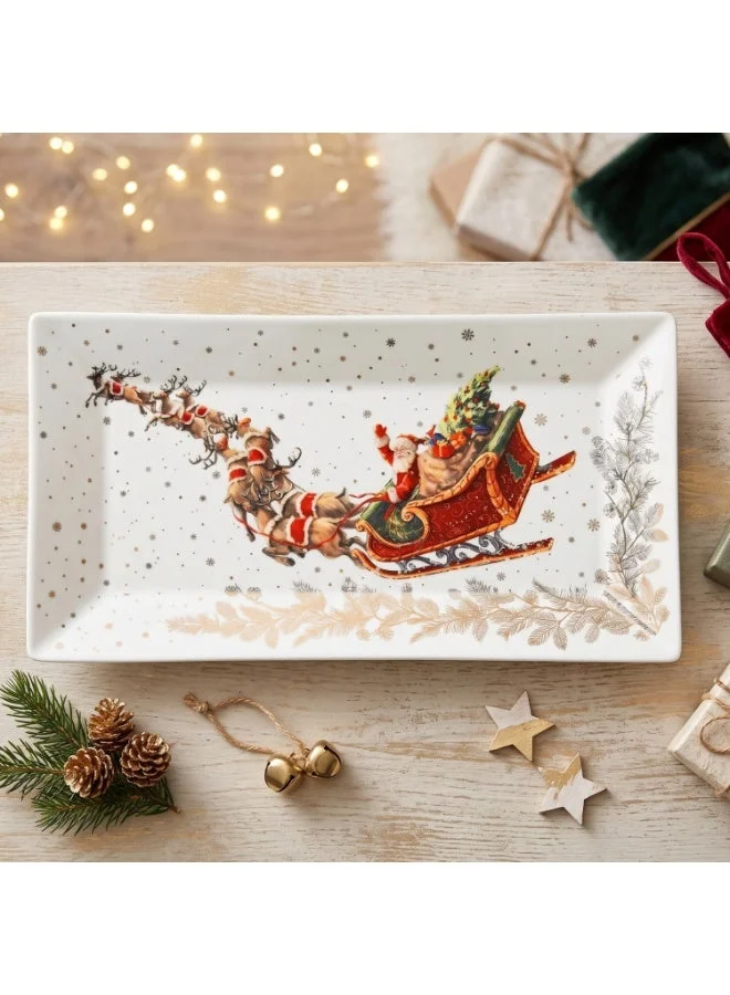 فيسمان Rectangular Plate 25.5cm, Christmas Holiday Season Collection Dinnerware