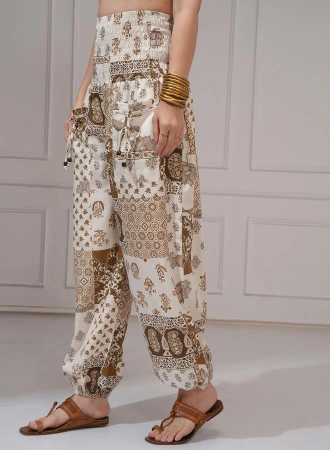 Vishudh Vishudh Women Multicolor Ethnic Motifs Printed Pant