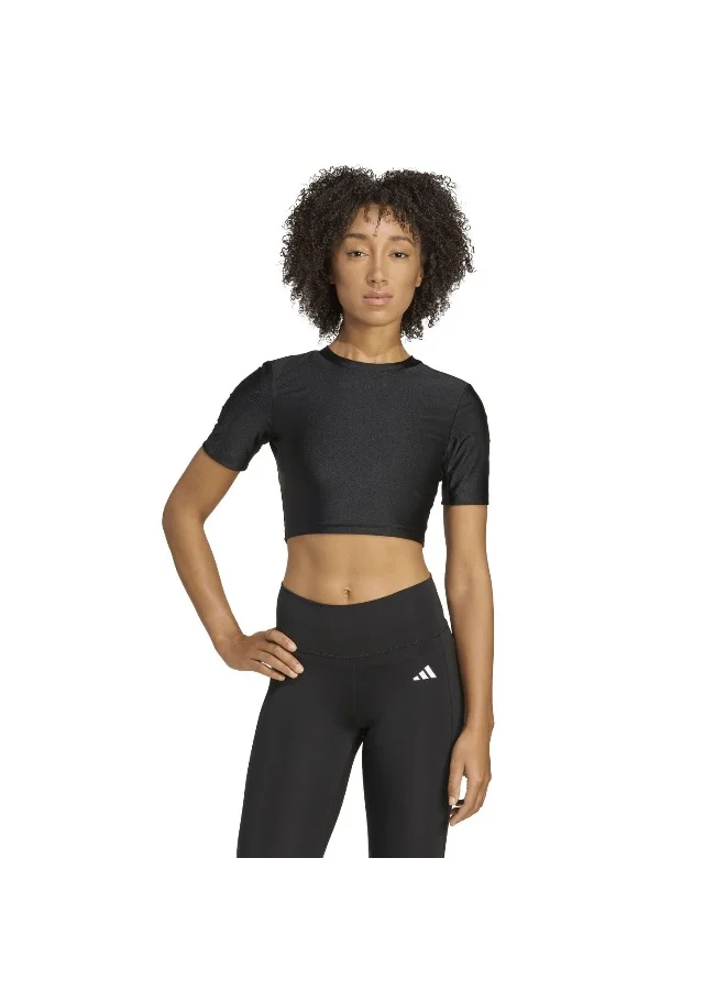 Adidas We T-Shirt Shn Black Training T-Shirts For Women XS