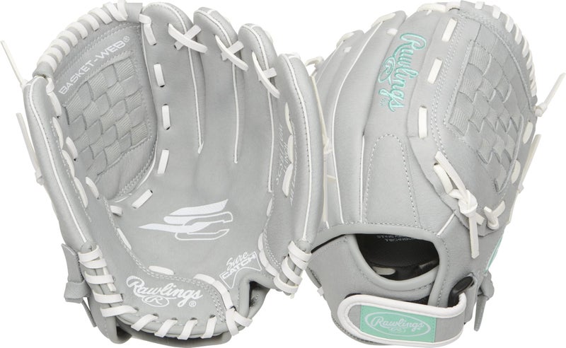 Rawlings راولينغز | سلسلة شور كات لليد السريعة للسوفتبول | تركواز/رمادي/أبيض | LHT | 11' - Image 1