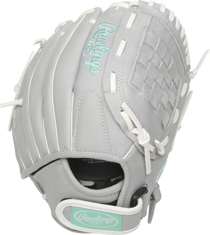 Rawlings راولينغز | سلسلة شور كات لليد السريعة للسوفتبول | تركواز/رمادي/أبيض | LHT | 11' - Image 4