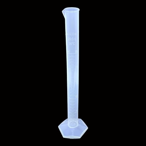 LABART (Polylab) Plastic Measuring Cylinder, Transparent Graduated Tube, 25 ML - Image 2