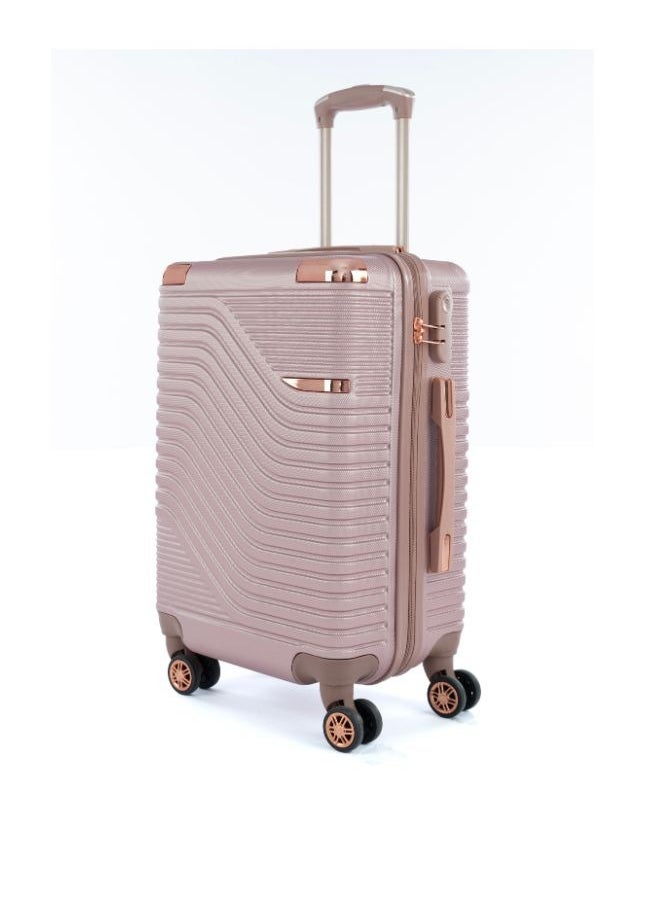 LIMRA Luggage set 5 pieces travel Bags with a distinctive design from limra rosegold  - Image 2