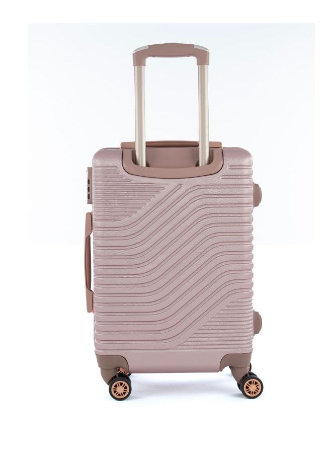 LIMRA Luggage set 5 pieces travel Bags with a distinctive design from limra rosegold  - Image 4