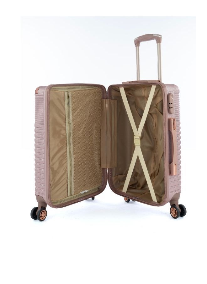 LIMRA Luggage set 5 pieces travel Bags with a distinctive design from limra rosegold  - Image 5