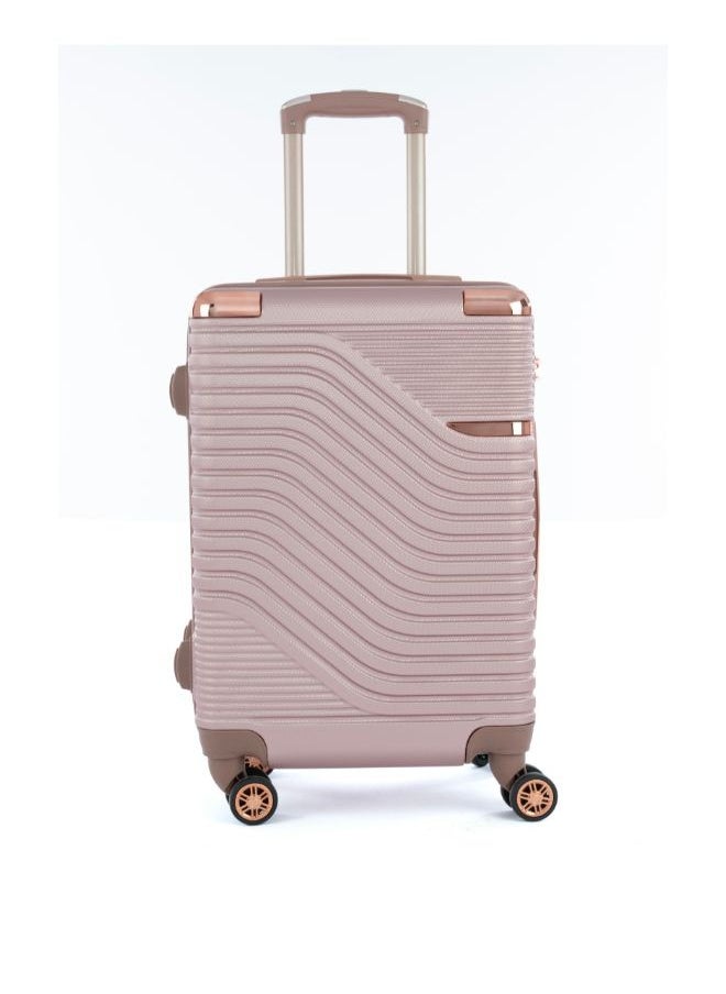 LIMRA Luggage set 5 pieces travel Bags with a distinctive design from limra rosegold  - Image 3