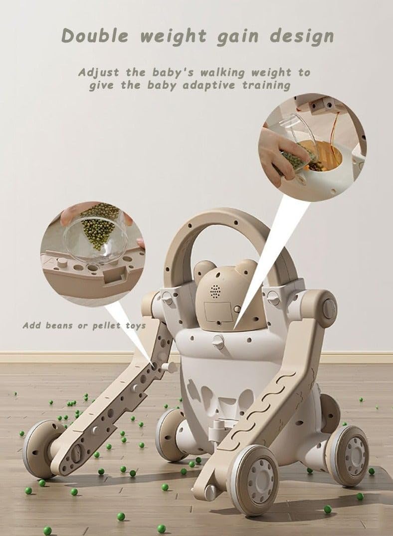 MUMMAMIA 4 in 1 Multifunction Baby to Toddlers Walker, Scooter, Push car, Rider Musical Walker Activity Center for Girls and Boys - with Parental Push Handle ; 6-48 Months (SAGE) - Image 4